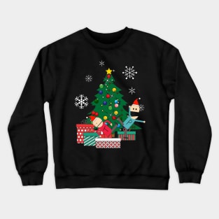 Terrance And Phillip Around The Christmas Tree Crewneck Sweatshirt